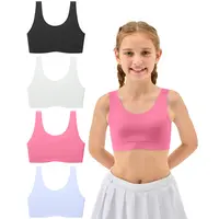 Sascina First Training Bra for Girls 7-8, 8-10, 10-12 Seamless Bras for Girls Sports Bras Comfortable- No Pads, Chest Double Lined [206],back to school,back to school shopping,back to school