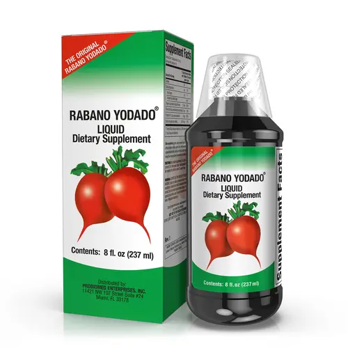 RABANO YODADO Iodine-Rich Radish Liquid Supplement - Iodine + B Vitamins Blend, B1/B6/B12, B Vitamins, Gut Support, Hormonal Balance, Energy Boost, Immune Wellness, Thyroid Support, Selfcare