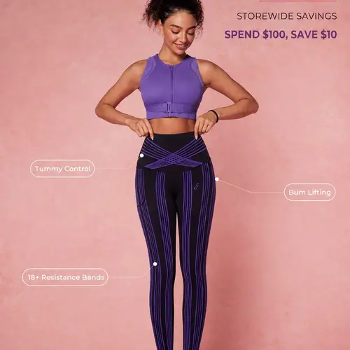 Fanka PowerBand Resistance High Intensity Leggings - Reversible Wear, Activewear Bottoms, All Seasons Gym Workout Leggings for Fitness,summerwins