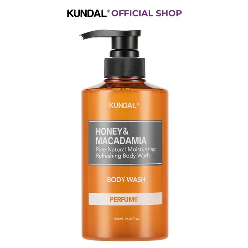[KUNDAL] Honey & Macadamia Pure Body Wash with Aloe Vera 42% | Moisturizing & Fragrance Body Cleanser for All Skin Types