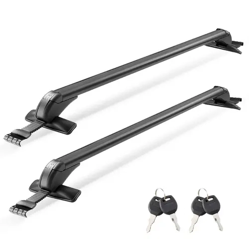 VEVOR Roof Rack Cross Bars, Universal Fit for Naked Roofs Without Raised Rails/Flush Rail/Black Moldings, 165 LBS Capacity, Lockable Heavy Duty Aluminum Crossbar Racks Roof Rail Rooftop Luggage Canoe,dorm essentials,home decor,toolupgrade
