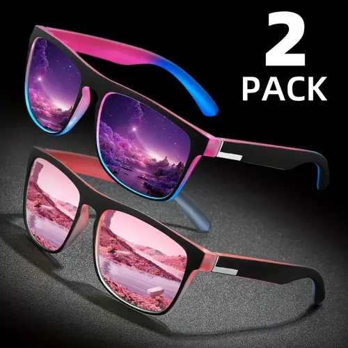 Women's Couple's Classic Square Bold Colored Frame Sunglasses, Oversized Solid Frames, TAC Lenses, Composite Material, Metal Hinges, UV Protection, Fashionable Eyewear for Casual Outfits, Sports, Parties, Sunglasses For Women, Accessories For Women