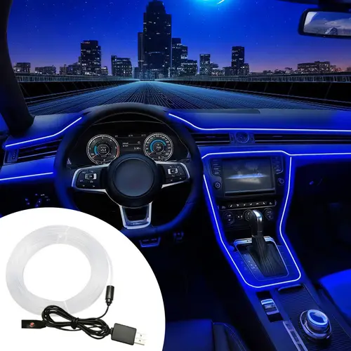 Automotive Ambient LED Lights - Auto Accessories, Car Interior Accessories, Car Lighting, RGB Color Change, DIY Mode, Multi-Scene Use, with Charger (Truck DIY Compatible)