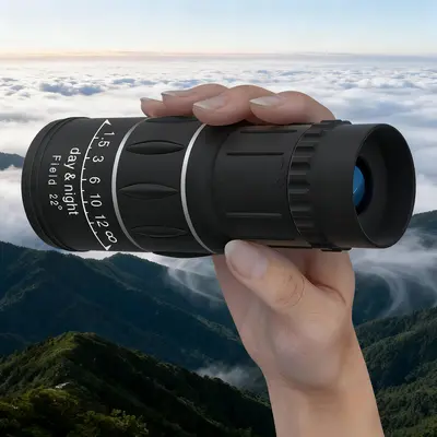 High-Power 16x52 Telescopic Monocular - Optical Zoom, Dual Focus, Long Range, HD Night Spyglass for Outdoor Hunting & Leisure Activities