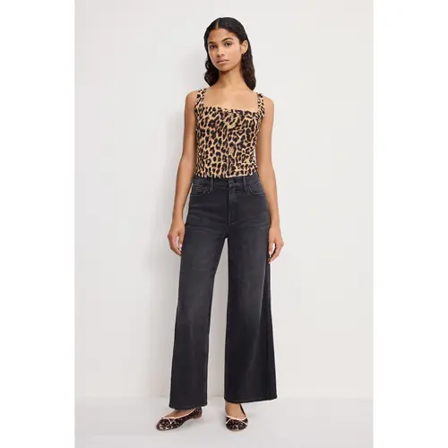 GOOD SKATE CROPPED WIDE JEANS | BLACK407