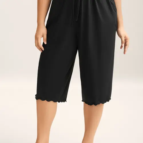 BLOOMCHIC Women's Plus Size Army Sleeveless Lounge Pants - Soft Stretch Spandex Straight Leg Bottoms with Tummy Control Waistband & Pockets, Basic Comfy Casual Everyday Wear [M-6X] Summerfinds, Women's Clothes, Plussize, Adjustable, Garment