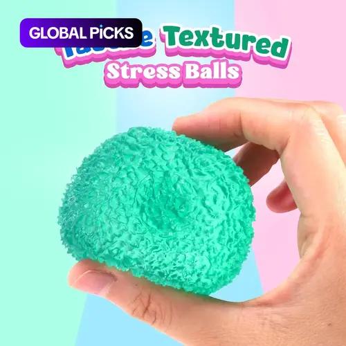 Textured Malt Sugar Ball Squeeze Toy, Stress Relief Soft Ball for Adults and Kids, Prank Party Gift, Fun Joke Squeeze Toy #GLOBAL PICKS