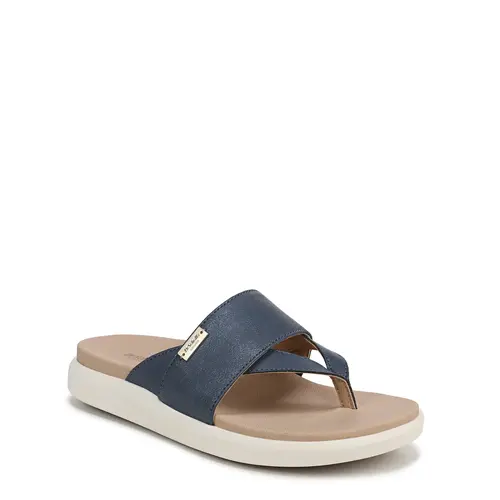 Dr. Scholl's Women's Lightweight Slip-On Faux Leather Flip Flops - Casual Wear Women's Footwear Sandals