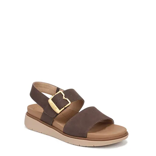 Dr. Scholl's Women's Posie Fashionable Platform Sandals - Faux Leather, Adjustable Hook-and-Loop Strap, Cushioned Foam Footbed, Open Toe, Casual Wear, Dr. Scholl's Buckle, Chic Design