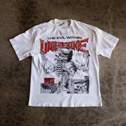 73Studio Marvel X-Men Wolverine Vintage T-Shirt White
