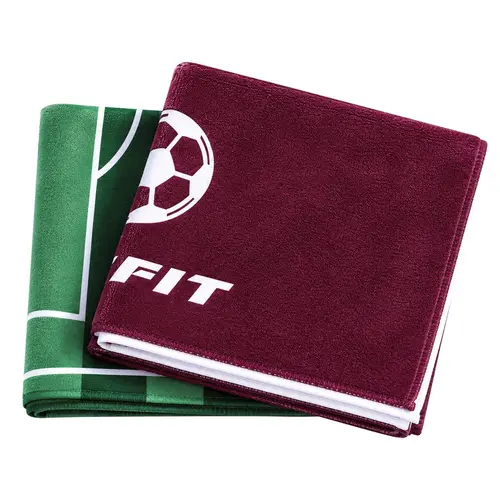 RITFIT Soft Super Absorbent Microfiber Rectangular Fit Sports Towel - 80x40cm, Pink/Gray, Ideal for Gym, Fitness Training