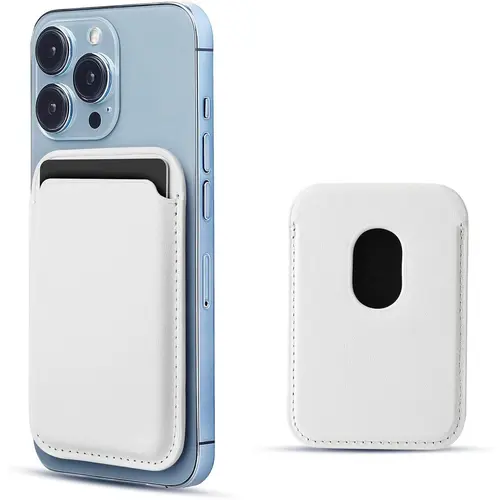 Mag-Safe Wallet Leather Compatible with iPhone 17 16 15 14 13 12 11 pro max plus cases,16e,RFID Card Holder with Mag-Safe Magnet Magnetic Phone Wallet, Carrying Bank Cards, IDs, or Credit Cards Securely (White),back to school,back to school haul