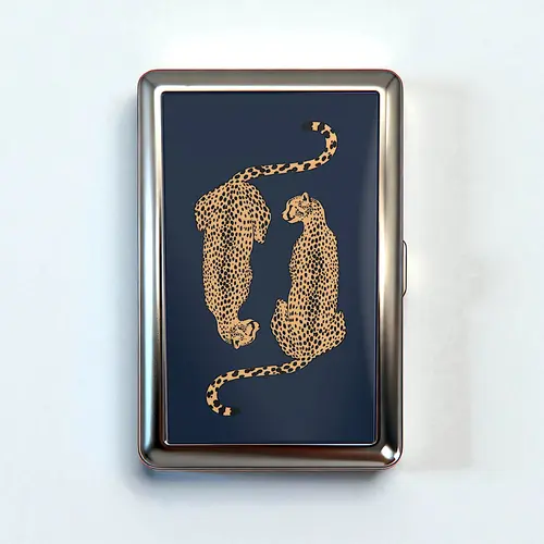 Vintage Card Holder Case - 10 Styles Versatile Stash Tin Box Metal Trinket Wallet Business Card ID Holder Office Accessories Multifunctional Stationery