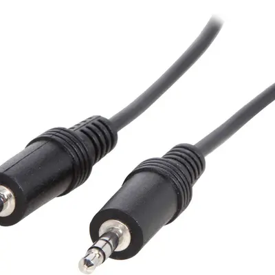 C2G 40415 3.5mm M/M Stereo Audio Cable, Aux Cable, Black (25 Feet, 7.62 Meters)