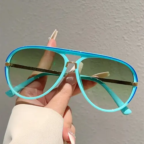 Retro Aviator Sunglasses - 2026 New Fashion Multi-Color Gradient Shades, Street Style Casual Outdoor Sunglasses for Women with Summer Vibes, Street Style Sunglasses, Casual Sunglasses,summerwins,summeroutfits,vacationoutfits,beachoutfits