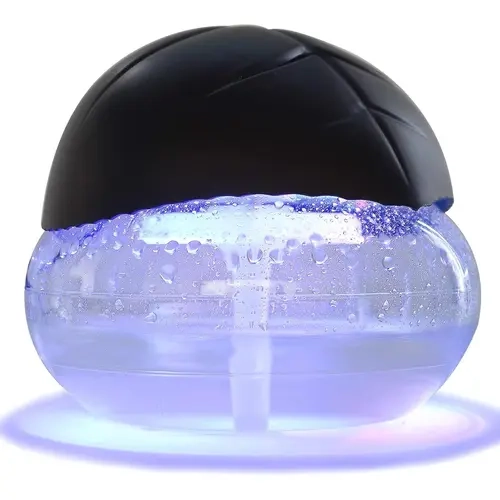 Air Purifier- Water Air Revitalizer, Air Washer, Air Freshener, Room Aromatizer, Aroma and Essential Oil Diffuser with 7 Color adjustable LED Lights- For and Pets