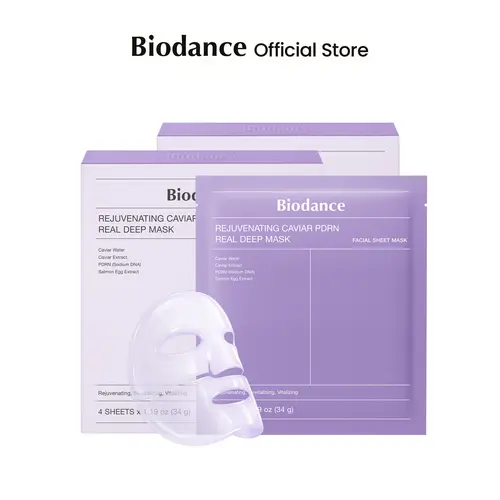 [Biodance Official] Viral BIODANCE Hydrogel 8 Sheet Bundle | Caviar & PDRN , Cera-nol, Sea Kelp, Hydrogel Overnight Sleeping Mask, Deep Firming, Glow, Rejuvenating, Skin Repair, Enhancing Recovery, Anti-Aging, Radiance Boost, Korean skincare, Plumping