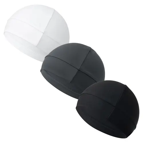 3PCS Simple Style Plain Color Skull Beanie for Men & Women, Casual Sportive Breathable Beanie Hat for Outdoor Sports for Men & Women, Fitted Hats