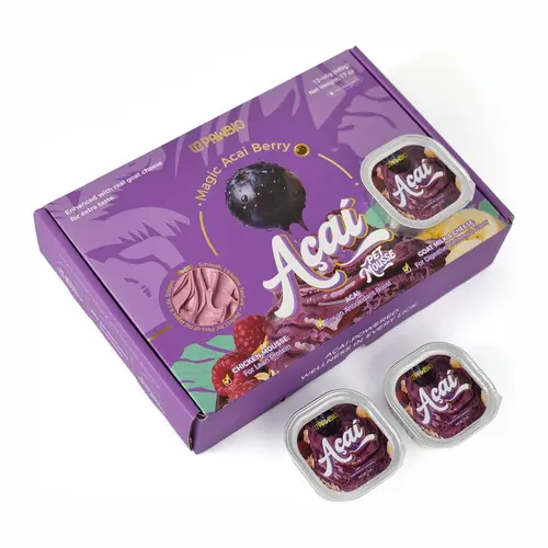 Summervibes Acai Superfood Mousse  Digestive Support for Pets (12 Cups) | Tasty Goat Cheese