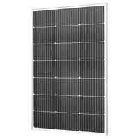 【toolupgrade】VEVOR 100W Monocrystalline Solar Panel - 23% High-Efficiency Mono PV Module with Glass Cover, Stable MC4 Output, Aluminum Frame, IP65 Waterproof for Car, RV, Boats - Ideal for Home Appliances, Metal Structures, Farms Off-Grid Applications, An