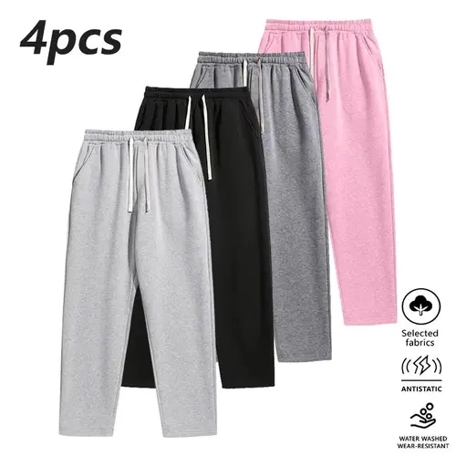 Men's Fitted Plain 4-Season Stylish Casual Street Pants - Trouser, Sports Clothes Activewear for Athletic, Outdoor Use (not specified)