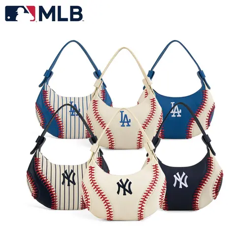 MLB Hobo Bag for Women,Adjustable Straps,Lightweight Shoulder bag for Game Day Essentials & Casual Fan Gear,Crossbody Bags for party,Holiday and Daily use Gift, B101