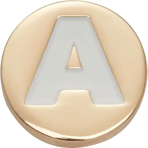 Crocs Jibbitz Gold Letter Shoe Charms, Personalize Shoes, Totes, and Bags