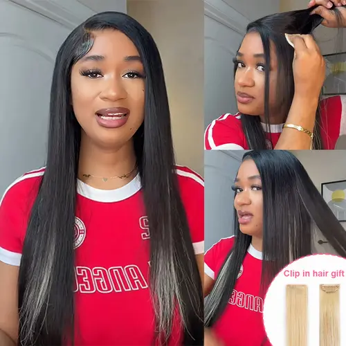 [POP Wig] Menglle Hair Long Straight 13X4/Side Part 7X6 Short Bob Wig Lace Front Wig With Baby Hair Pre Everything Glueless Quick Wear Human Hair Wigs 200% Density Natural Color#tiktokshopbacktoschool