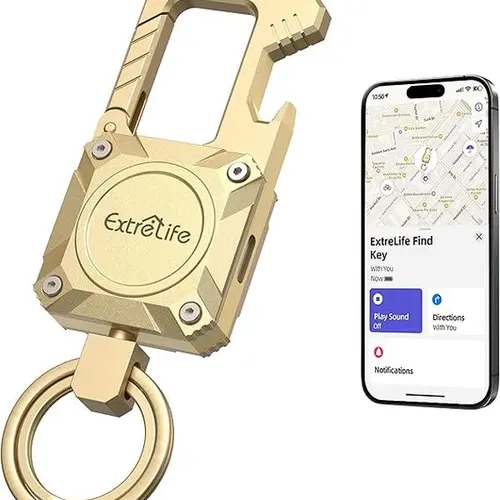 Keychain Works with iPhone Find My Heavy Duty Key Chain Bottle Opener Carabiner Car Key Chains with GPS Tracker Key Finder Bluetooth Tracker Metal Steel  Travel Gadgets Handy SummerWins tiktokshopbacktoschool,back to school,back to school haul