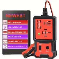 12V Universal Handheld Compact Car Diagnostic Tool - Portable Battery Checker with LED Indicator, Relay Connector, Car Accessories for Circuit Test, Relay Check, Vehicle Diagnostics, Quick Circuit Fixes