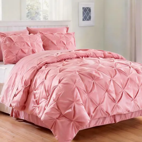 Cosybay 7-Piece Bundle Bedding Set (Queen/King/Full Size Bed in a Bag) - Classic, Breathable Cool, Lightweight Texture Fade Resistant Collections, All-Season Luxury Soft Bedding with Comforter, Flat Sheet, Fitted Sheet (Up to 16 in), Pillowcases & Shams