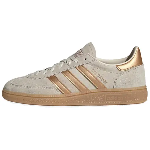 Adidas Women's Handball Spezial Sports Footwear - Light Gold, Brown, Cream White, Gum Colorway Sneakers