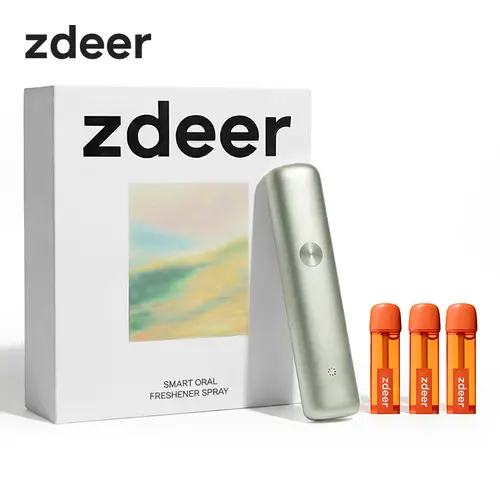 zdeer Smart Electronic Oral Spray PW13,Instant Fresh Breath Device with Replaceable Flavor Pods, Portable Nano-Mist Mouth Refresher for Travel, Dates & Daily Routine, Self-Care Wellness Gift#Summervibes