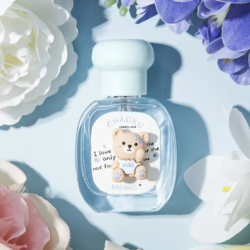 25ML Cute Bear Perfume for Girls, Eau De Cologne, Floral and Fruity Scent with Lavender, Long Lasting Freshness for Daily Use, Summery Scent