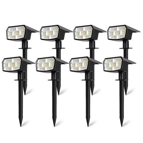MATULSA 8/6/2Pcs Solar Spot Lights Outdoor, Waterproof 2-in-1 Solar Landscape Spotlights for Yard, 59 LED Solar Powered Wall Lights for Garden Pathway Driveway Walkway #SummerVibes,dorm essentials,home decor,home essentials,camping essentials