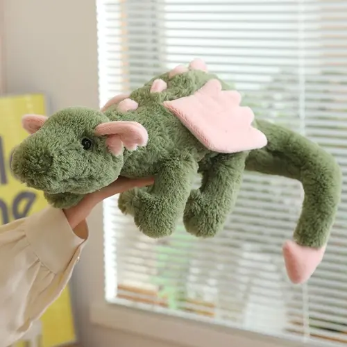 Sakura Matcha Large Dragon Inspired Skydragon Plush Toy Soft Huggable Adorable Stuffed Soft Stuffed Animal Birthday Gift Christmas Gift for Kids Home Decor Stuffed Animal Gifts Soft Cuddly Gift