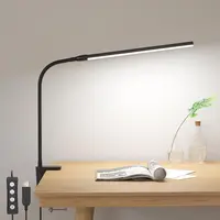 LEPRO Clip-On LED Desk Lamp - Clamp-Style Adjustable Color-Changing Lamp with 3 Color Modes, 10 Levels Brightness, Flexible Gooseneck, Dimmable USB Power, Home Office Desk Accessory,campingessentials,outdoorfurnitureset,campinggear