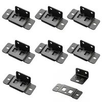 GJANSH 8 Pack Quick Fitting Furniture Joint Bracket, Duty Corner Brace Joint Right Angle Bracket, Stainless Steel Furniture Corner Connectors with Screws for Drawers, Cabinets, Tables, and Chairs