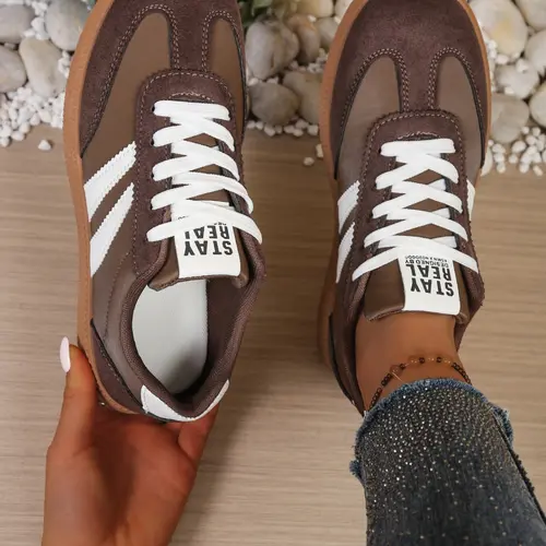 Women's Casual Shoes Spring & Fall Elegant Sporty Running Fashion Round Toe Low Top Lace-Up Versatile Outdoor Breathable Running Sports Shoe Sneakers