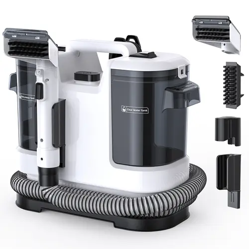 SummerWins V6 Corded Wet & Dry Vacuum Cleaner, 13.5KPa Suction, Large Dual Tanks, Dual Action Fabric Stain Remover Handheld Deep Cleaner for Home Upholstery, Car Seats, Corded Wet & Dry Vacuums, Cars Accessories, Dual Action Vacuums