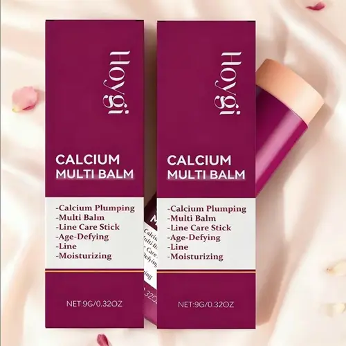 Buy 1 Get 1 Free Multi-Function Calcium Intense Volume Multi Balm - All Skin Types Moisturizer, Anti-Aging Face Care Product for Sagging, Wrinkles, Glow, Eye Cream, Skin Repair, Pore Correction, Lightweight Oil-Crepe Core Stick