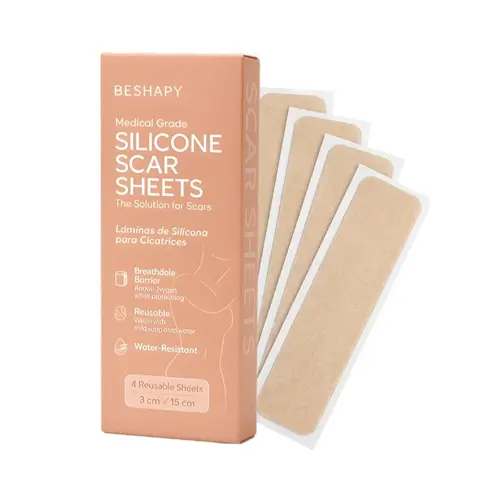 SNATCHED BODY Silicone Scar Sheets | 4 Reusable 3cm x 15cm Pads | Skin Smoothing & Protection
