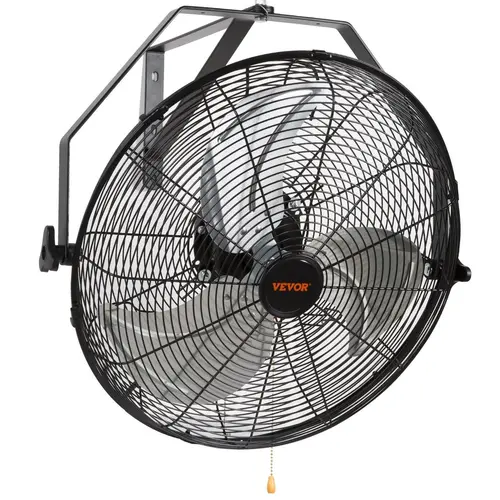 【SummerFinds】VEVOR Heavy Duty Powerful Industrial Wall-Mounted Fan, IP44 Waterproof, High Velocity Max 4150 CFM, Silent Operation, ETL Listed Black Fan for Warehouse, Patio, Residential/Commercial Use, Silent Operation Fan, Heavy Duty Fan