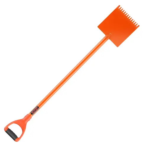 【SummerFinds】VEVOR Shingle Shovel 1 Pack - D-Grip Handle Roof Ripper, 45# Steel Durable Metal Shovel, Lightweight Roofing & Nail Removal Tool for Commercial & Residential Use, Orange