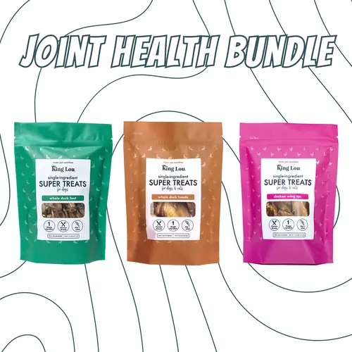 NEW Joint Health Treats Bundle 3 Pack, 100% USA, Human-Grade Single Ingredient Treats for Dogs and Cats