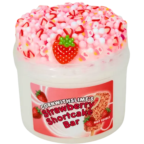Strawberry Shortcake Bar Slime Floam Texture Scented Strawberry Shortcake Ice Cream Bar