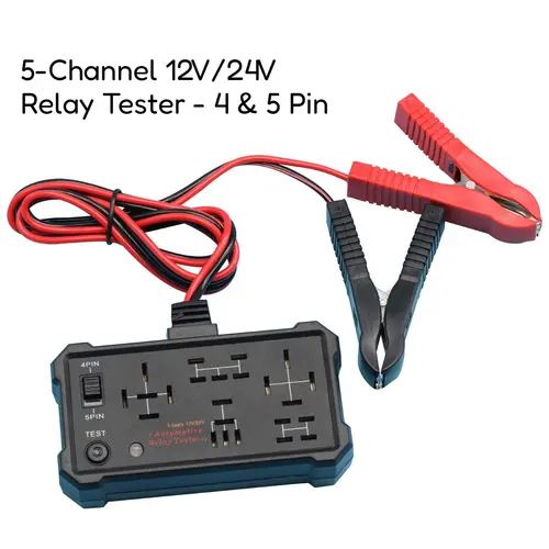 Professional Car Relay Tester - 12/24V Portable Copper Wire Diagnostic Tool for 7 Relay Types, Car/Motorcycle/Truck Battery Circuit Checks, Electronic Repair & Tools and Gadgets for Easy Troubleshooting