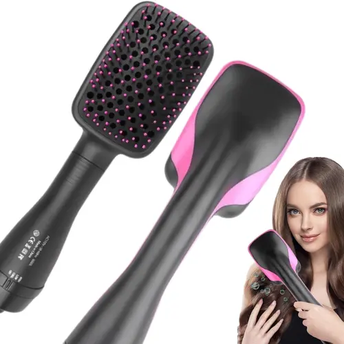 2-in-1 Comfort Comb Multifunctional Hair Dryer - Haircare Tool with Straightening Bristle, Fast Drying, Blowout, Silky Straight Results, Great for Straightening, Back to School Beauty Essential, Blowout Hair