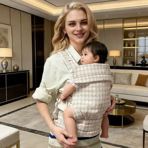 Ergonomic Baby Carrier, Adjustable Ergonomic Carrier, Newborn to Toddler, Lightweight Infant Carrier, Lightweight Breathable Cotton, Hands-Free Comfort, Ideal for Parents