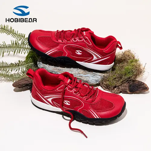 HOBIBEAR Women's Low Top Ankle Walking Trainer Shoes - Spring/Autumn, Fashionable, Lightweight, Soft Rubber Sole, Breathable Woven Fabric, Wide Toe, Comfortable Outdoor Versatile Casual Sneakers